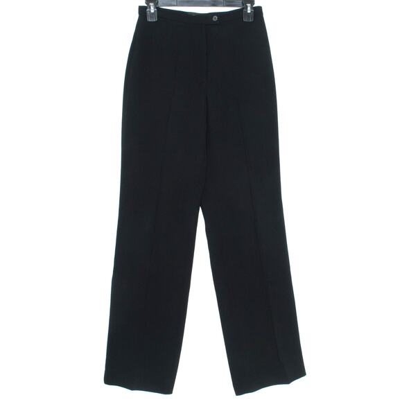 Javier Simorra Womens Dress Pants Straight Leg Career Business Black Size 4 KZ - Picture 1 of 2